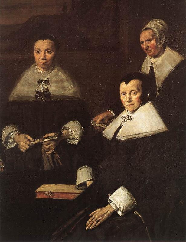 HALS, Frans Regentesses of the Old Men's Almshouse (detail) oil painting picture